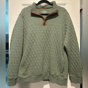 UNTUCKit men’s mali quilted quarter zip pullover size L
